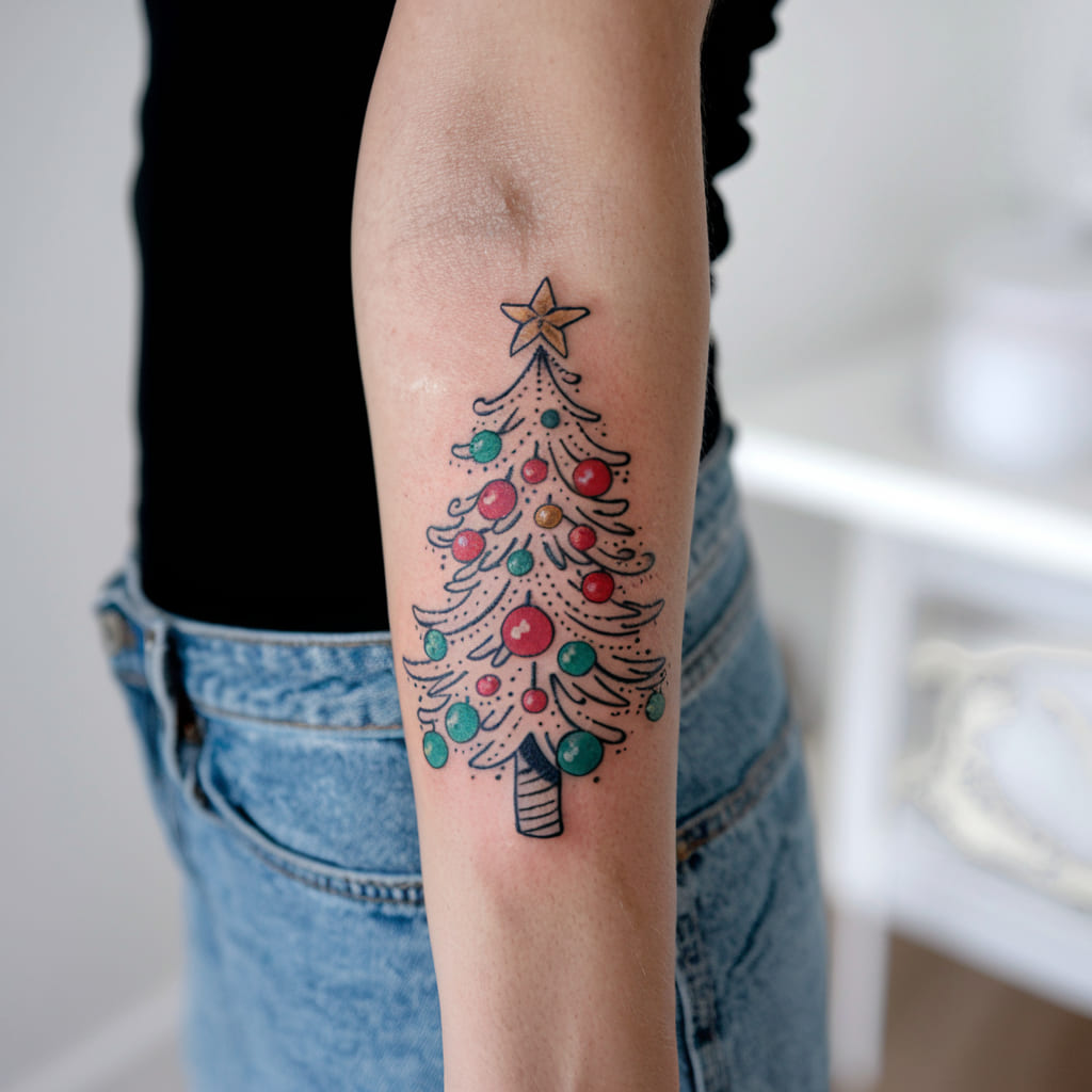 Doodle Style Christmas Tree