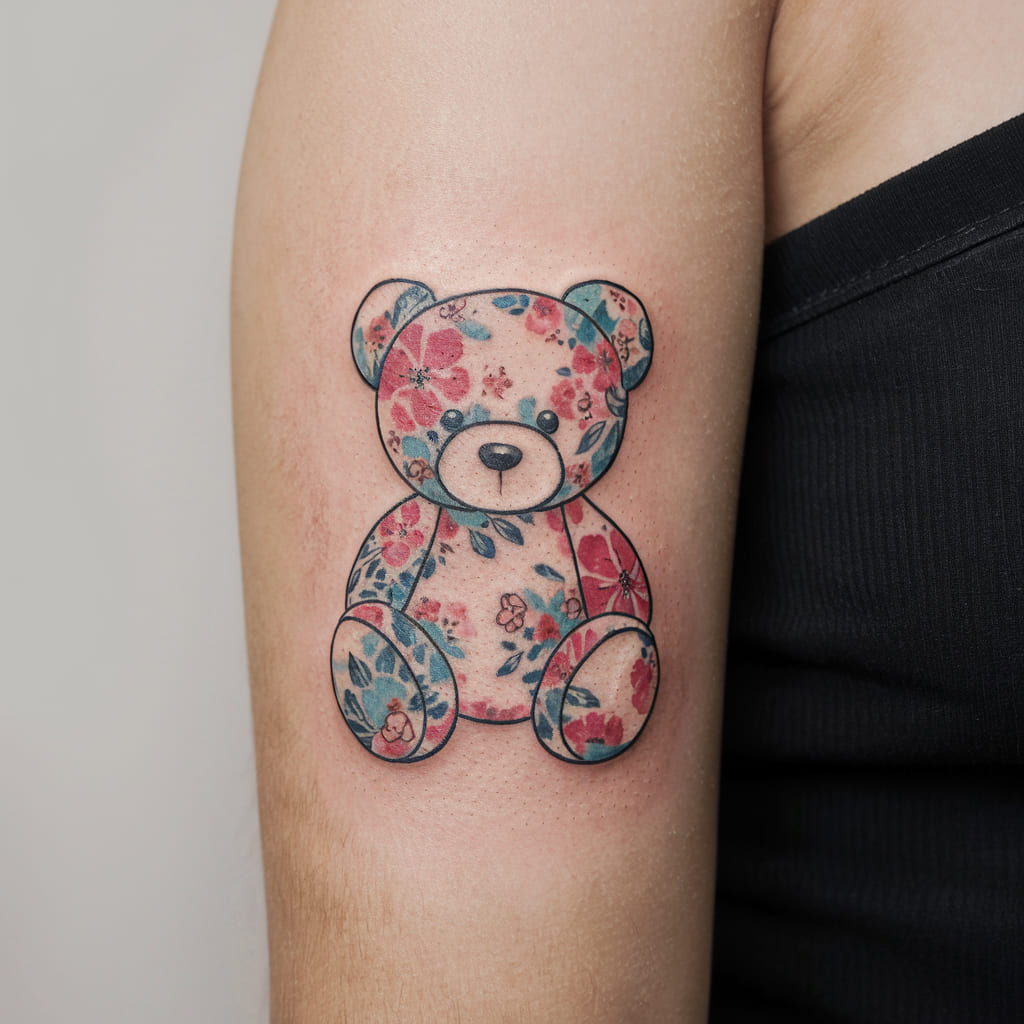 Floral Teddy Bear