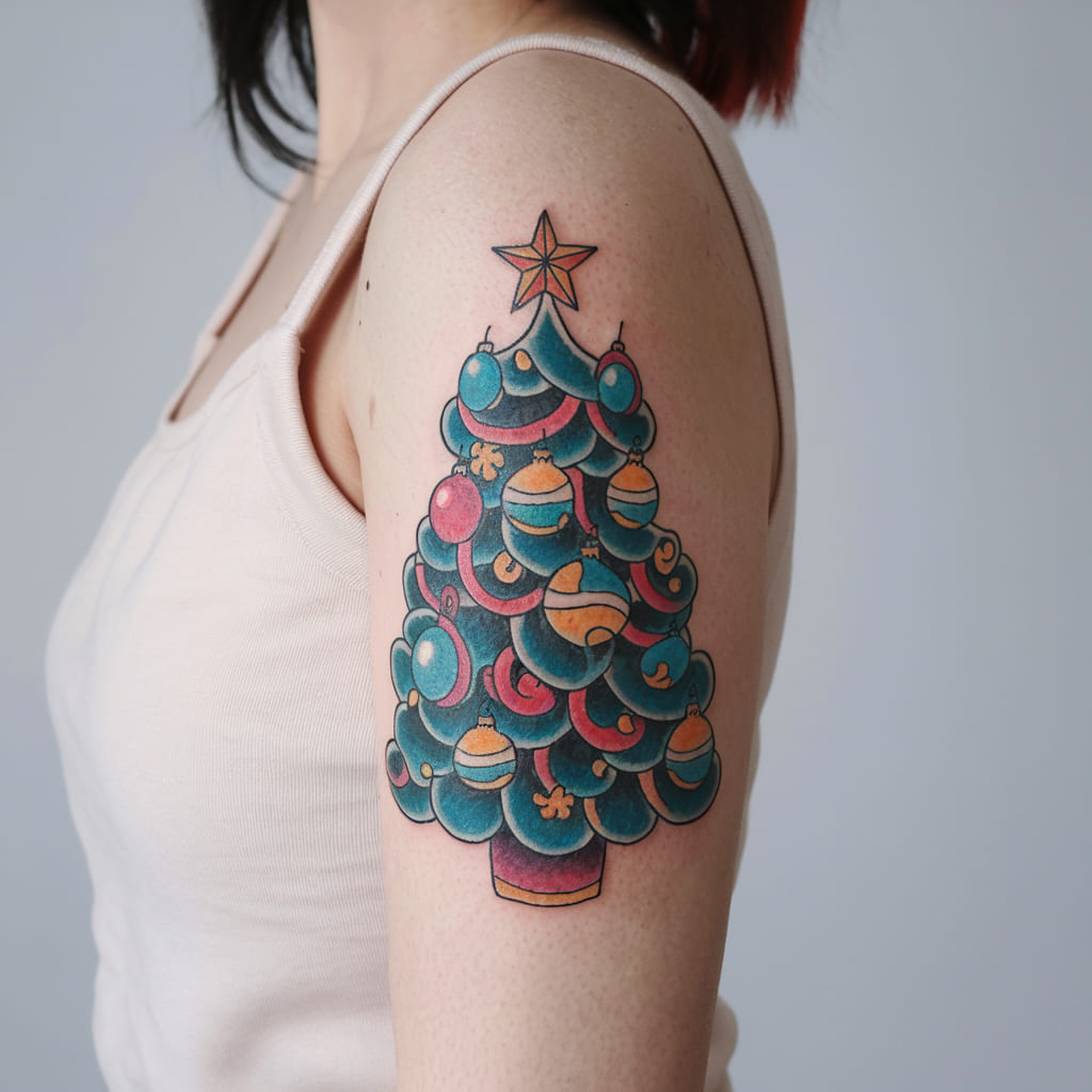 Funky Retro Christmas Tree