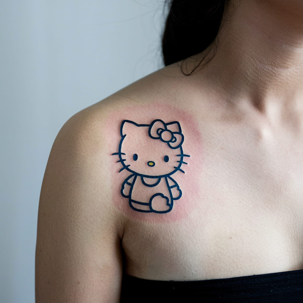 Hello Kitty in One Color on the Shoulder