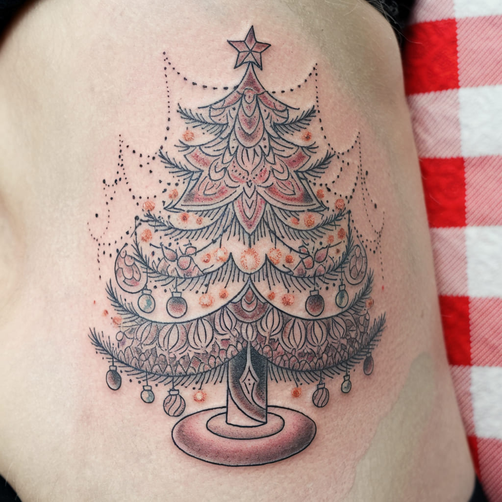 Ornate Tree with Mandala Elements