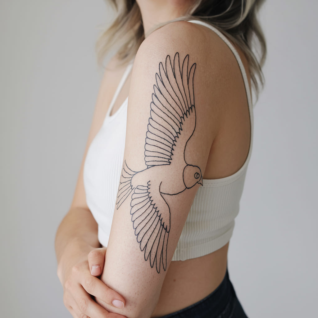 Outline of a Flying Bird