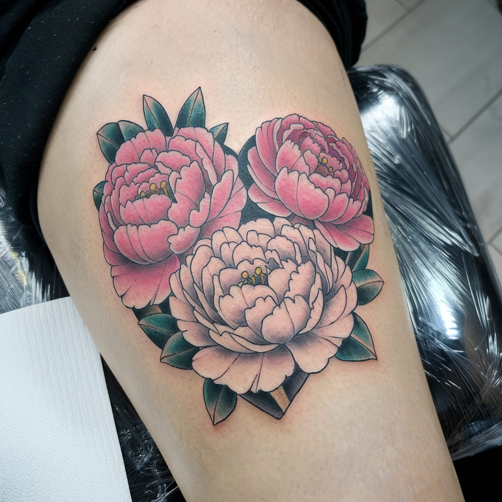 Peony Heart Shape