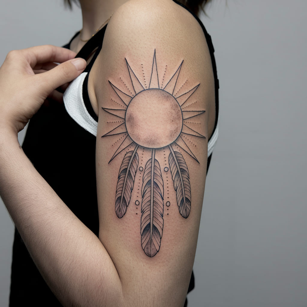 Sun with Feathers