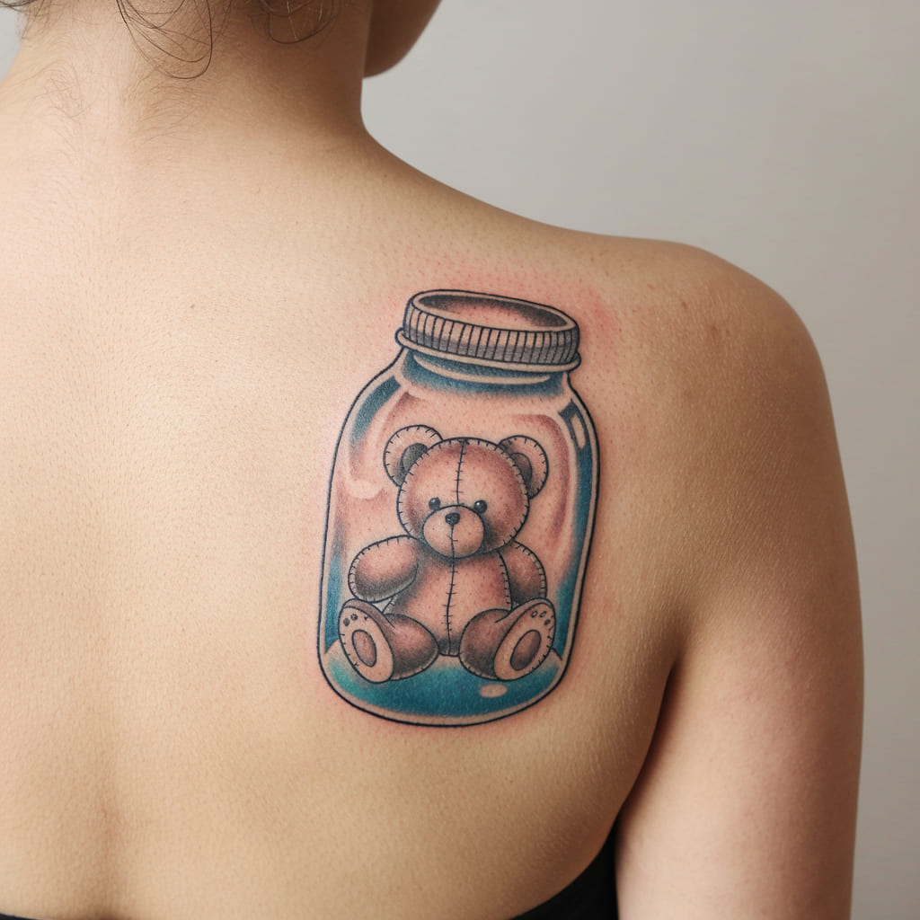 Teddy Bear in a Jar