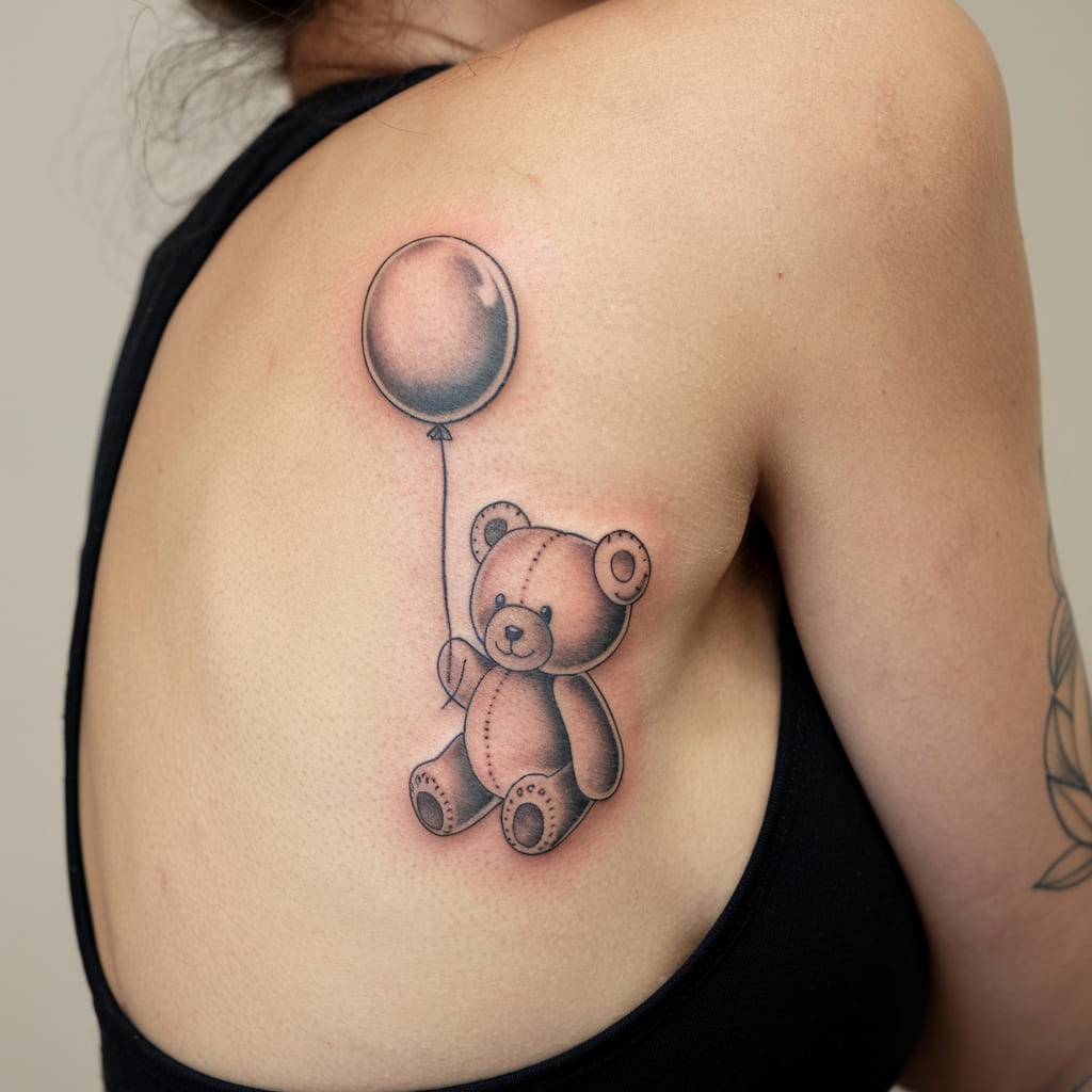 Teddy Bear with a Balloon