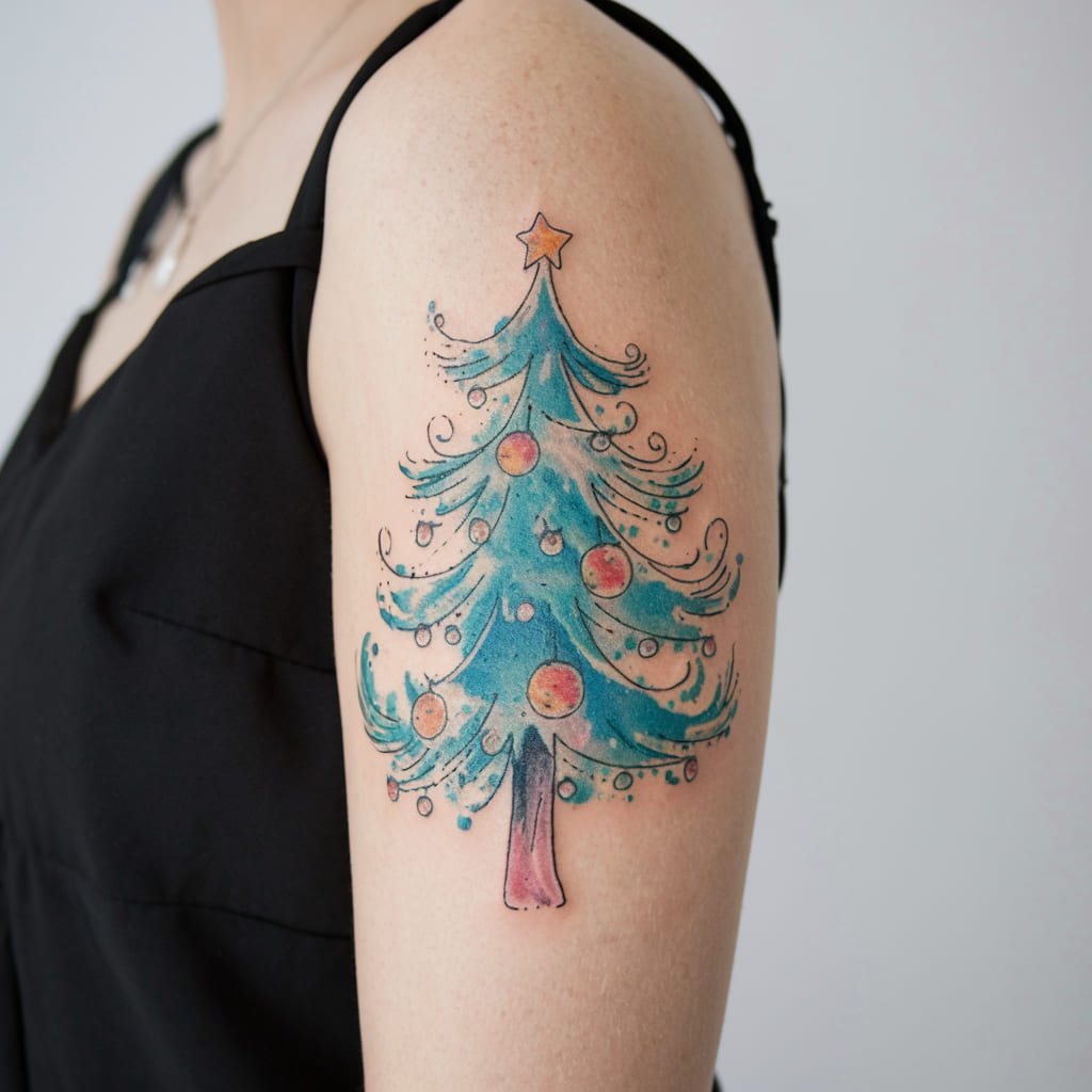 Whimsical Watercolor Tree