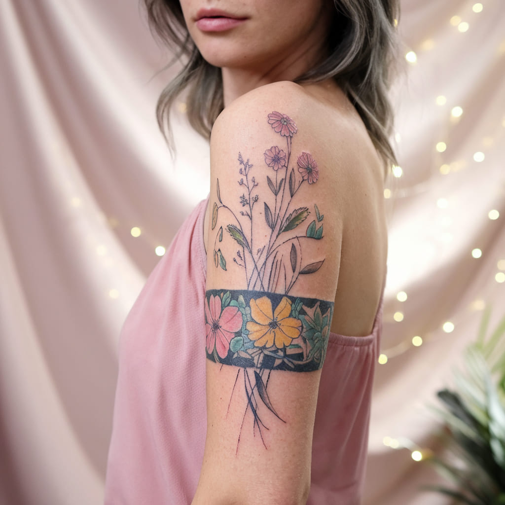 Wildflower Arm Band