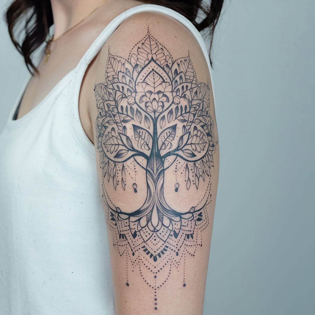 Artistic Mandala Tree