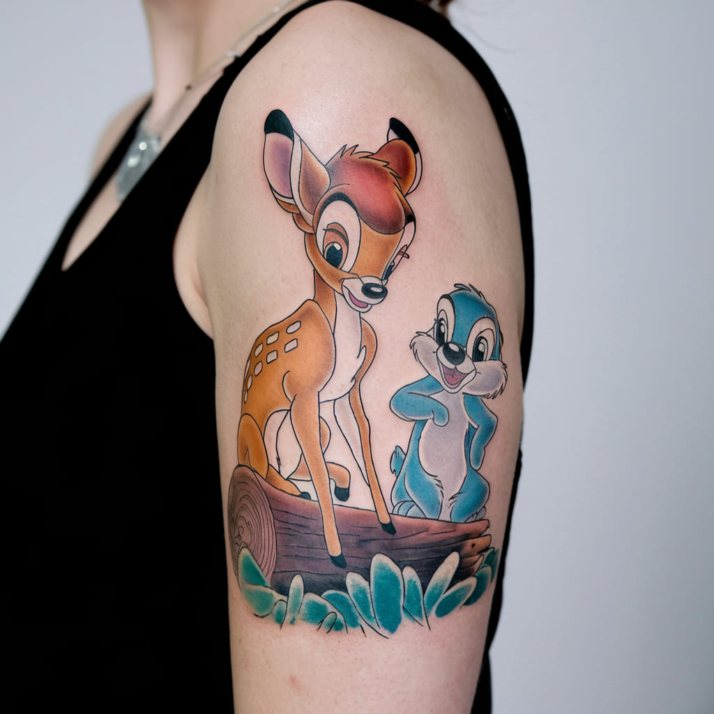 Bambi and Thumper Tattoo