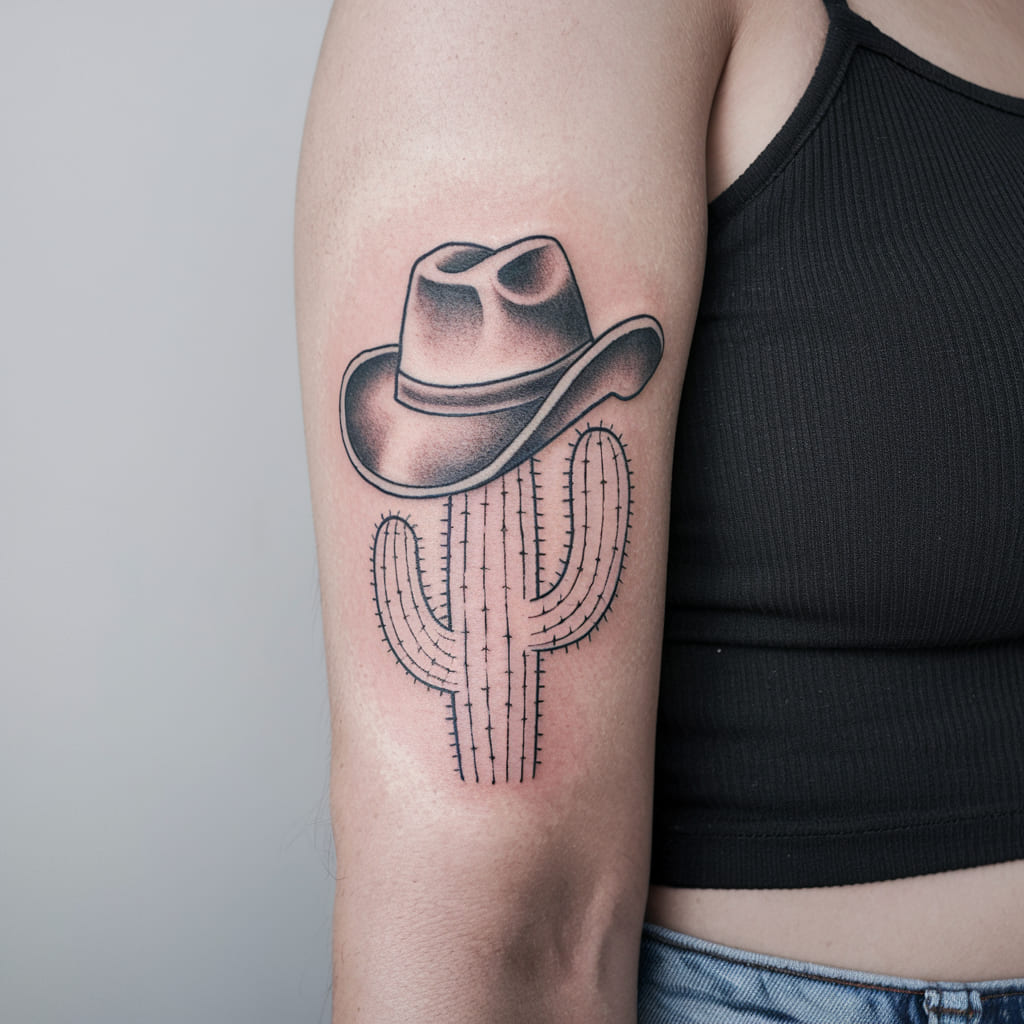 Cactus and Cowgirl Hat