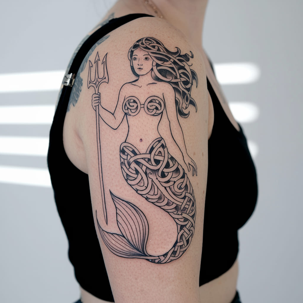 Celtic Mermaid Tattoo