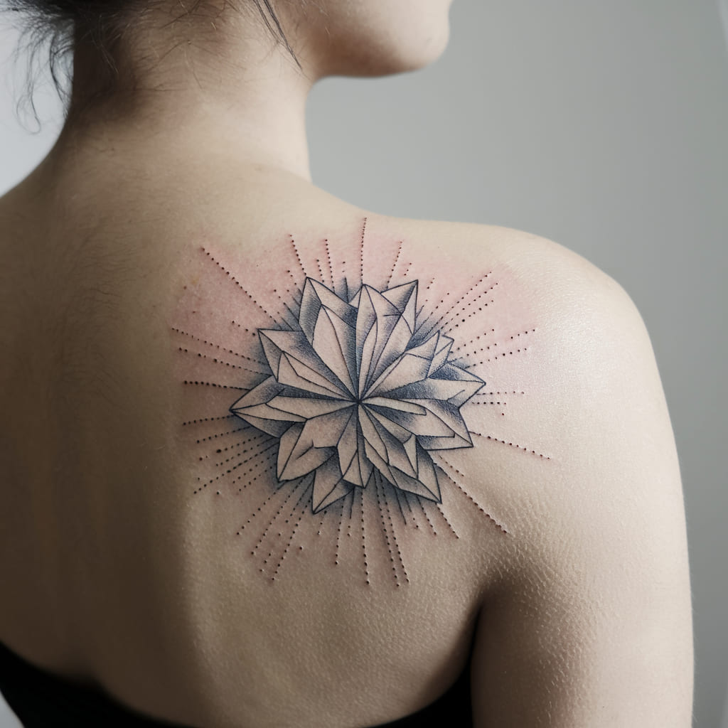 Geometric Floral Burst