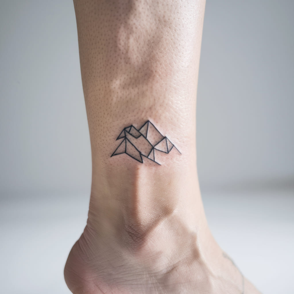 Geometric Mountain on the Ankle