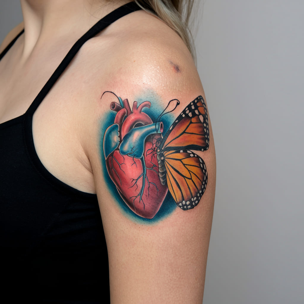 Heart with Butterfly Transformation