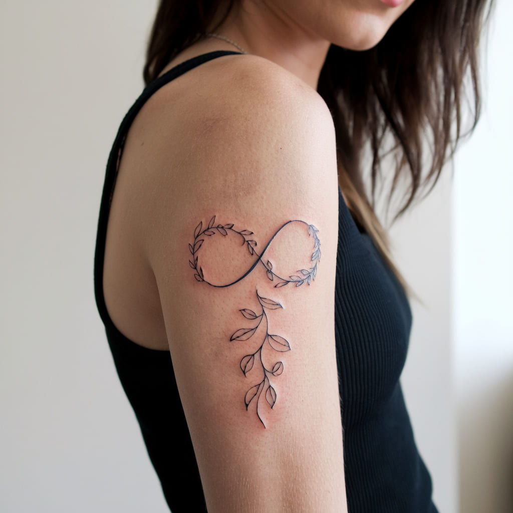 Infinity Vine Tattoo