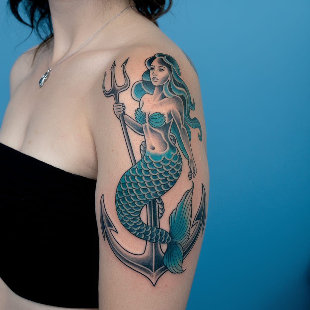 Mermaid with Anchor