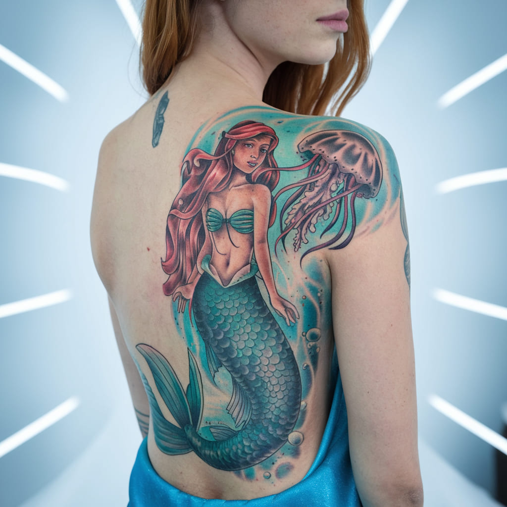 Mermaid with Jellyfish