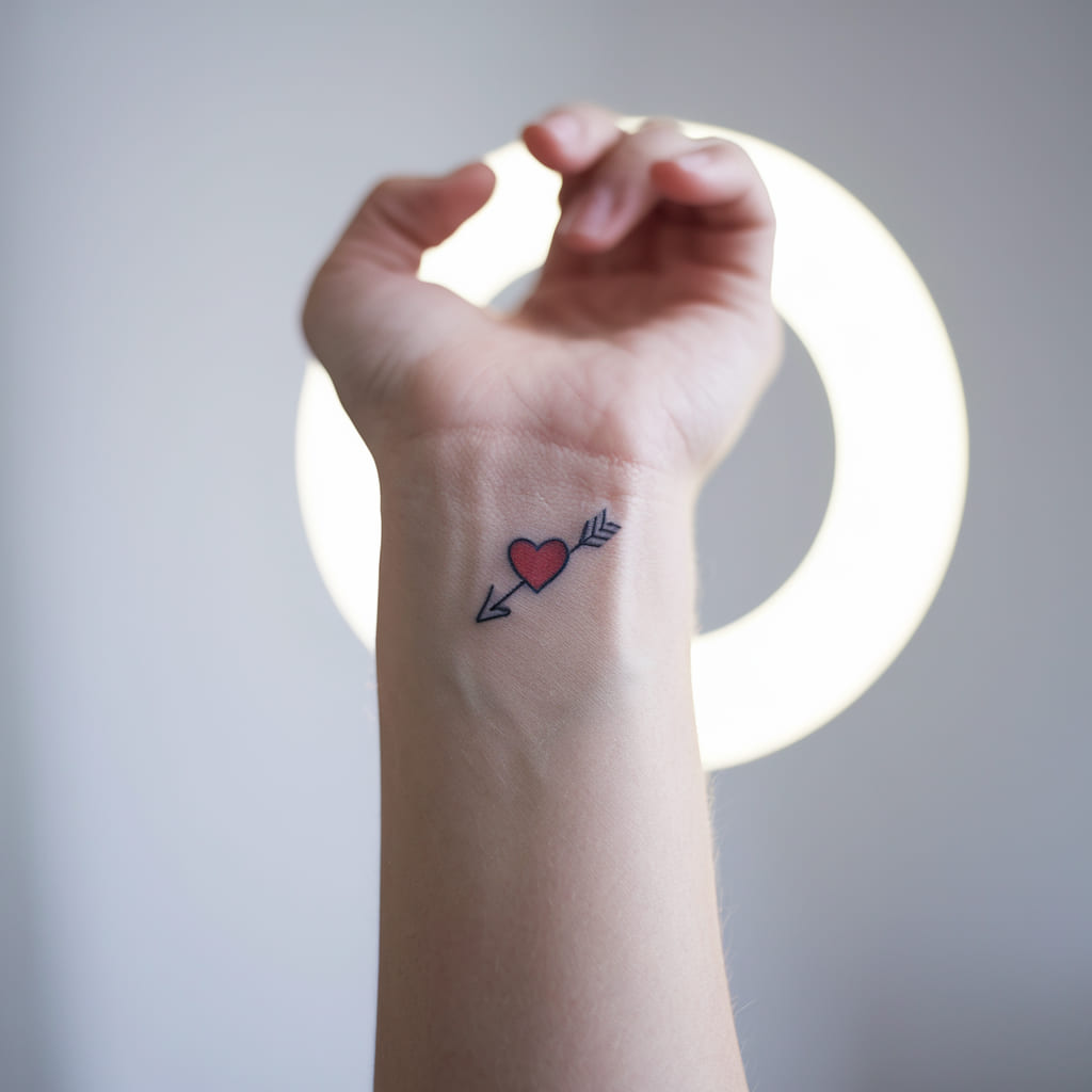 Mini Heart with Arrow