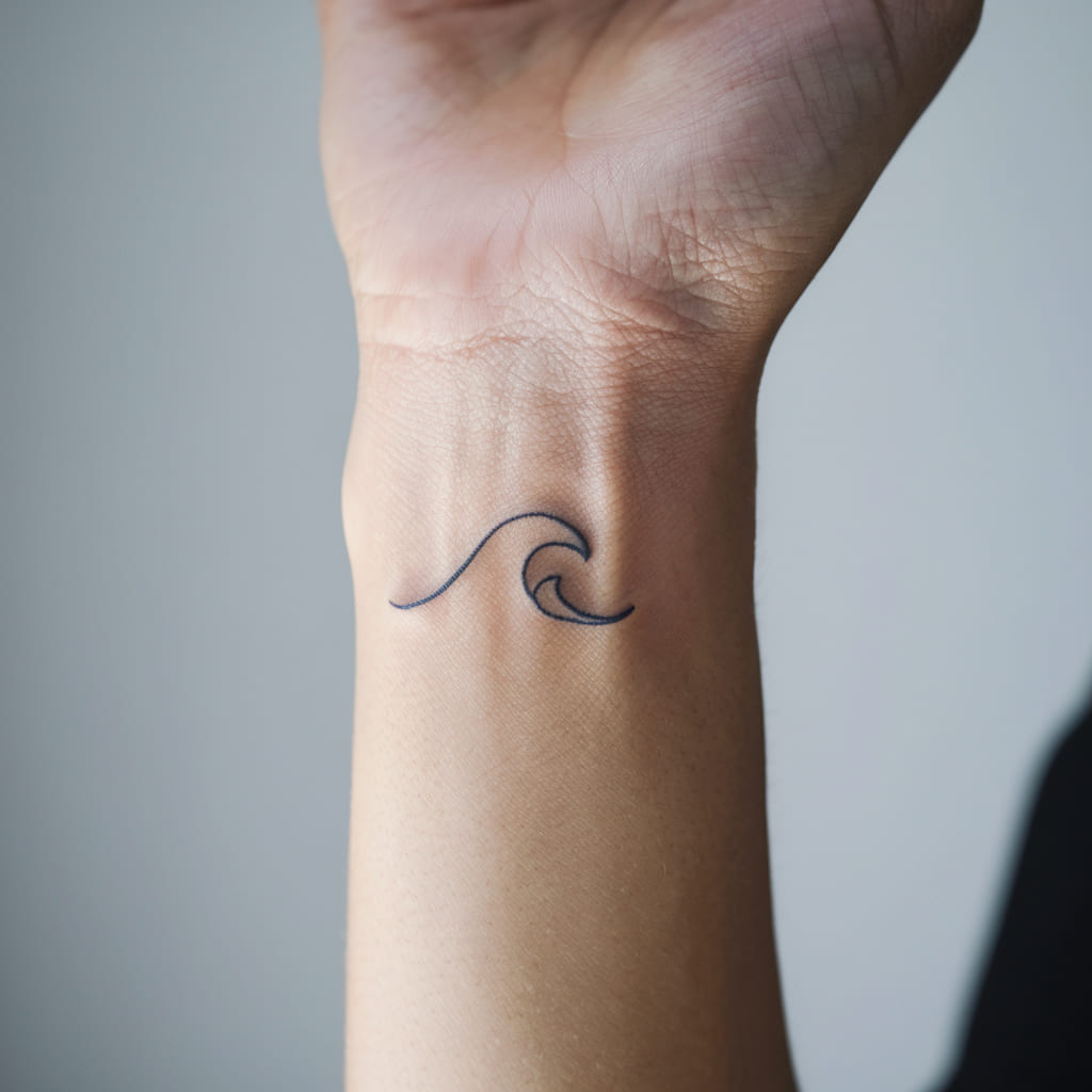 Minimalist Wave on the Wrist