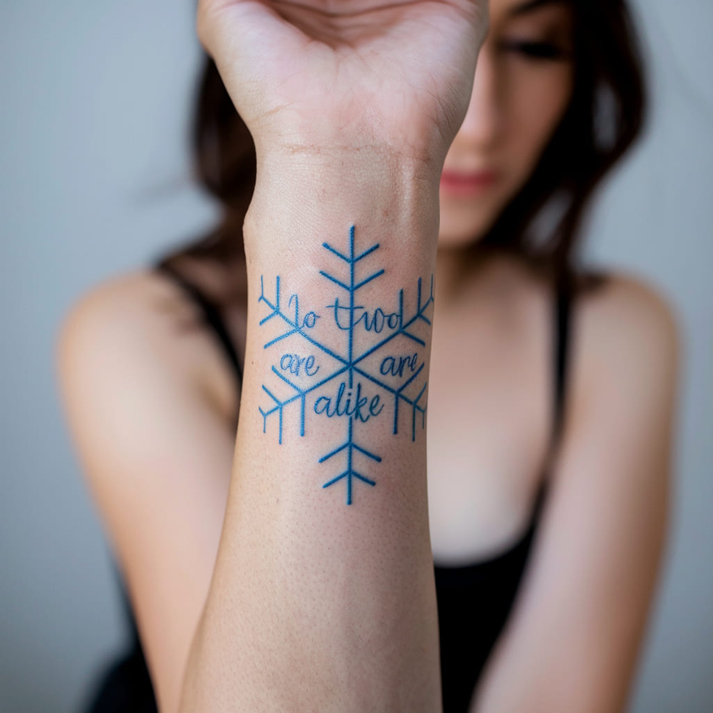 Snowflake with Quote