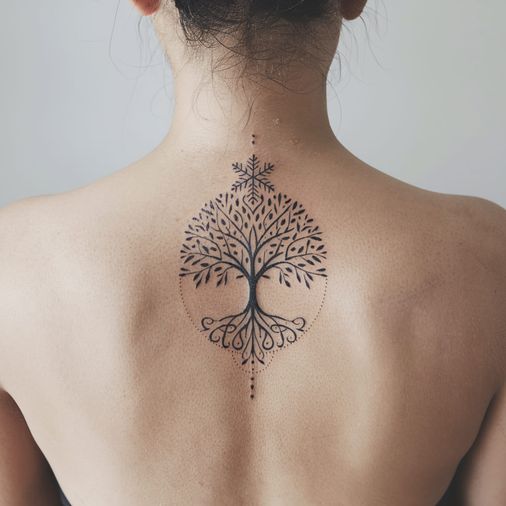 Snowflake with Tree of Life