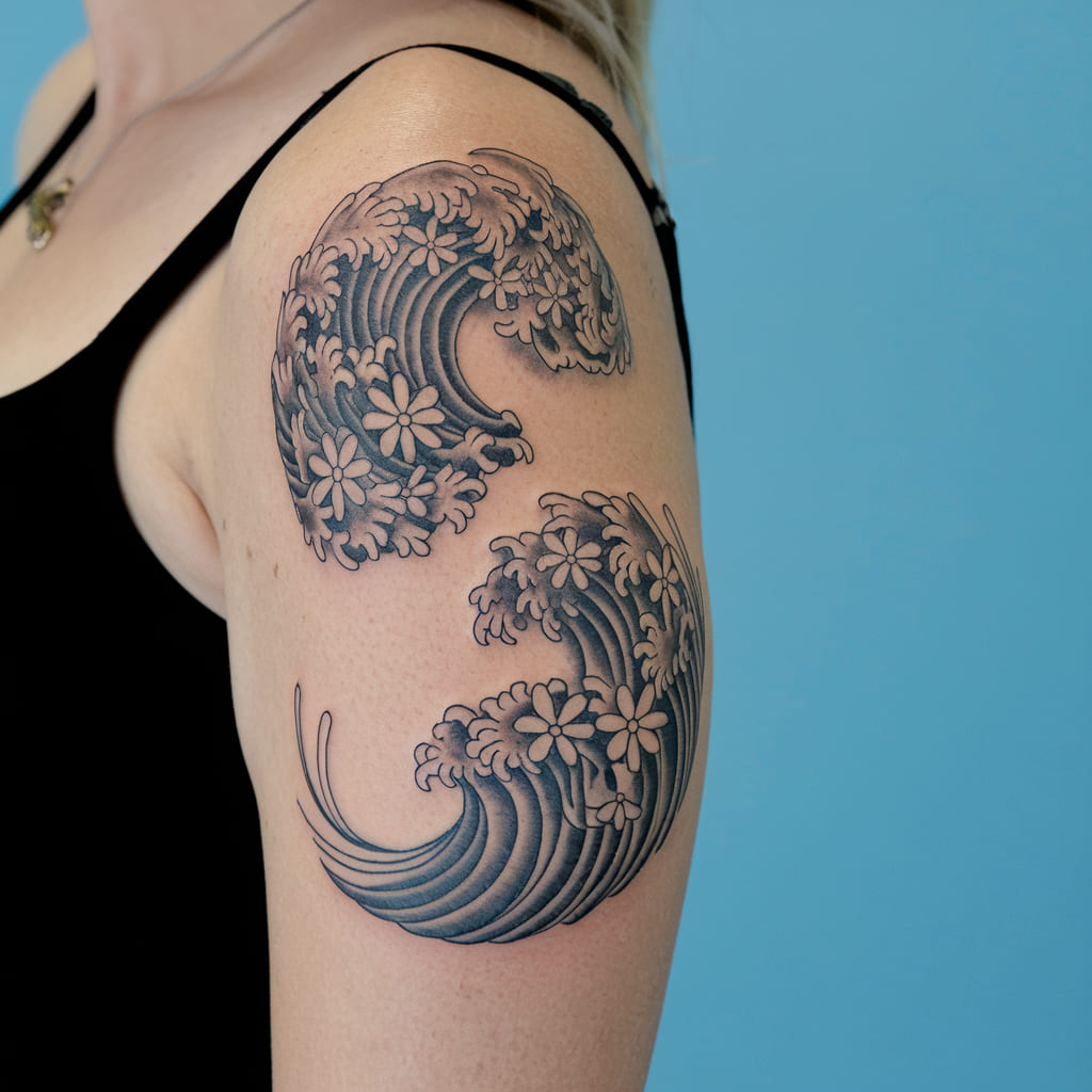 Spiral Floral Waves