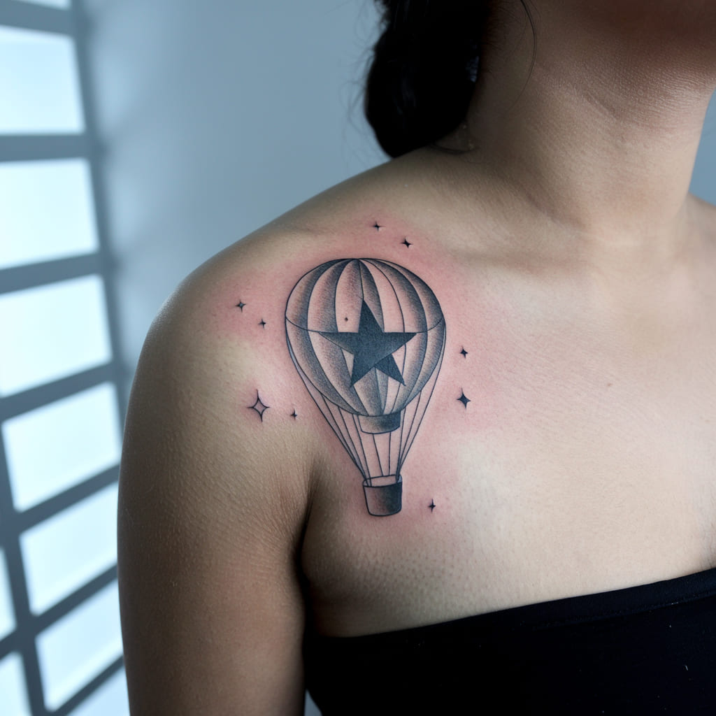 Star-shaped Hot Air Balloon