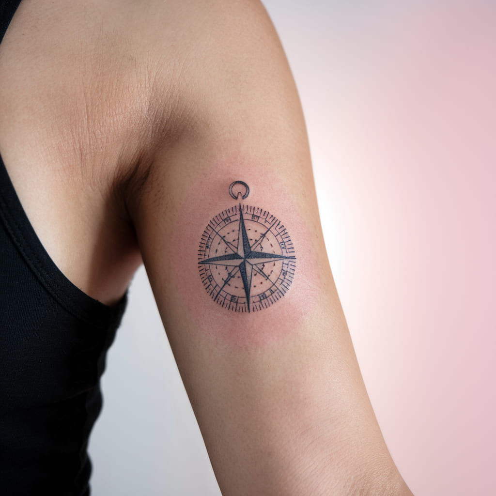 Tiny Compass on the Inner Arm