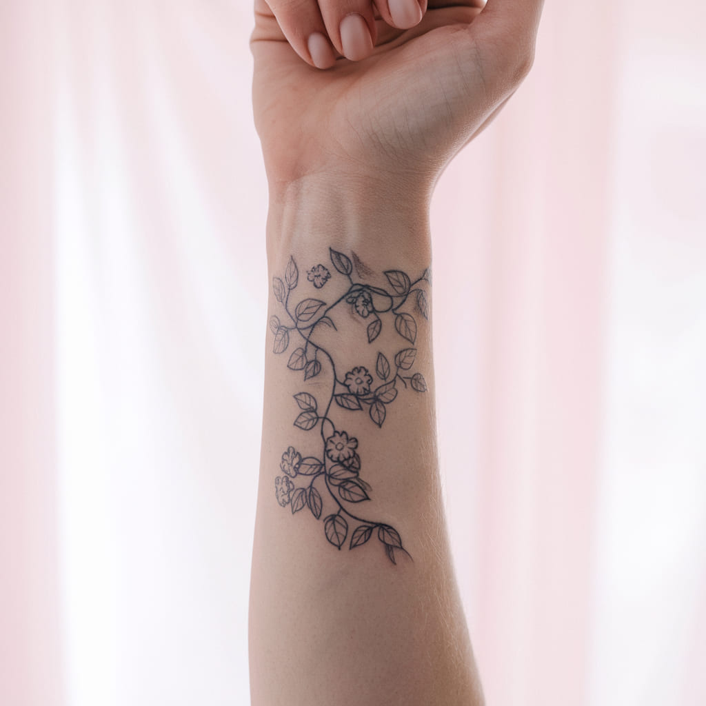 Vine Around the Wrist Tattoo