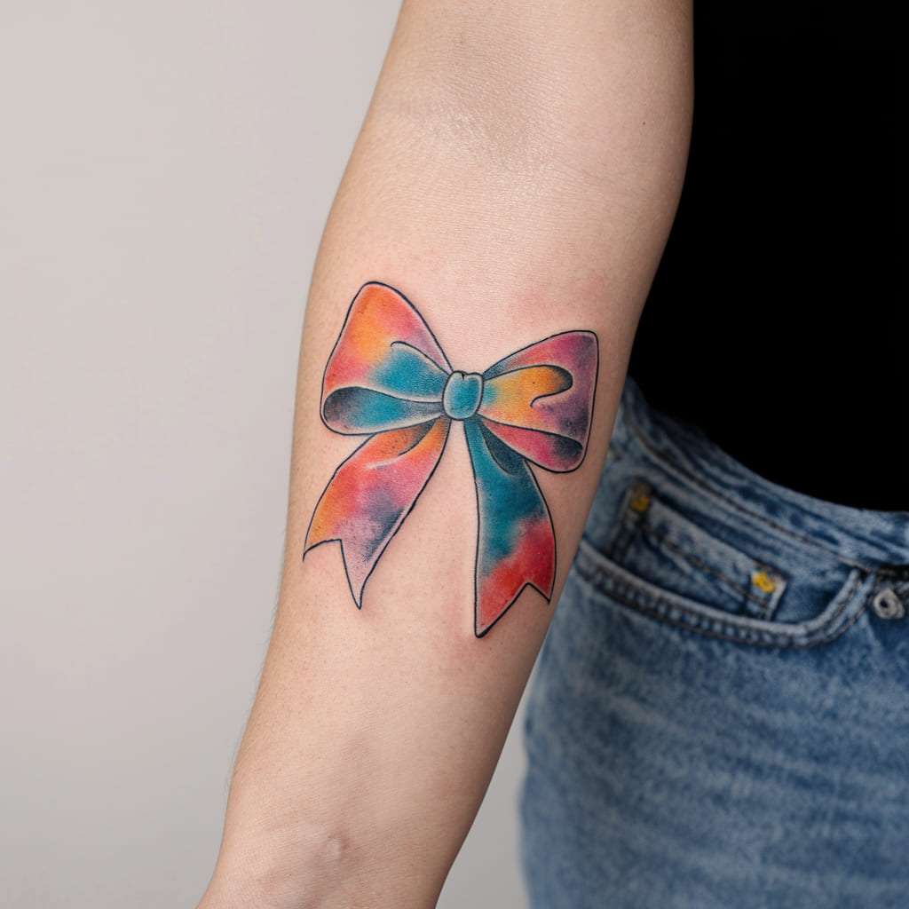 Watercolor Bow